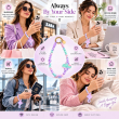 Silicone Flower Phone Lanyard | Adjustable Mobile Strap with Pop Holder &amp; Loop | Anti-Drop Hands-Free Phone Strap | iCare