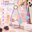 Silicone Flower Phone Lanyard | Adjustable Mobile Strap with Pop Holder &amp; Loop | Anti-Drop Hands-Free Phone Strap | iCare
