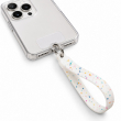 Silicone Neon Phone Lanyard | Adjustable Mobile Phone Strap with Pop Holder &amp; Loop | Anti-Drop Hands-Free Neck Strap-White | iCare