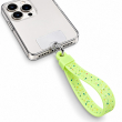 Silicone Neon Phone Lanyard | Adjustable Mobile Phone Strap with Pop Holder &amp; Loop | Anti-Drop Hands-Free Neck Strap-Green | iCare