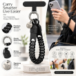 Silicone Strings Circle Rings Mobile Phone Strap with Pop Holder &amp; Loop | Anti-Drop Neck Strap For Smartphones | iCare
