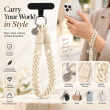 Silicone Strings Circle Rings Mobile Phone Strap with Pop Holder &amp; Loop | Anti-Drop Neck Strap For Smartphones | iCare