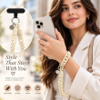 Silicone Strings Circle Rings Mobile Phone Strap with Pop Holder &amp; Loop | Anti-Drop Neck Strap For Smartphones | iCare