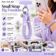 Silicone Strings Circle Rings Mobile Phone Strap with Pop Holder &amp; Loop | Anti-Drop Neck Strap For Smartphones | iCare