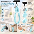 Silicone Strings Circle Rings Mobile Phone Strap with Pop Holder &amp; Loop | Anti-Drop Neck Strap For Smartphones | iCare
