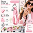 Silicone Strings Circle Rings Mobile Phone Strap with Pop Holder &amp; Loop | Anti-Drop Neck Strap For Smartphones | iCare