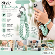 Silicone Strings Circle Rings Mobile Phone Strap with Pop Holder &amp; Loop | Anti-Drop Neck Strap For Smartphones | iCare