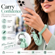 Silicone Strings Circle Rings Mobile Phone Strap with Pop Holder &amp; Loop | Anti-Drop Neck Strap For Smartphones | iCare