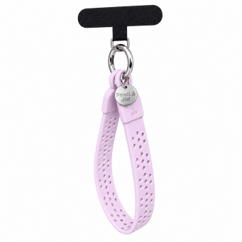 Silicone Dots Phone Lanyard | Mobile Phone Strap with Pop Holder &amp; Loop | Anti-Drop Neck Strap for Smartphones-Purple | iCare
