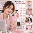 Silicone Dots Phone Lanyard | Mobile Phone Strap with Pop Holder &amp; Loop | Anti-Drop Neck Strap for Smartphones- Light Pink | iCare