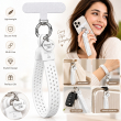 Silicone Dots Phone Lanyard | Mobile Phone Strap with Pop Holder &amp; Loop | Anti-Drop Neck Strap for Smartphones- Beige | iCare