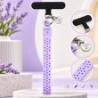 Silicone Dots Phone Lanyard | Mobile Phone Strap with Pop Holder &amp; Loop | Anti-Drop Neck Strap for Smartphones-Lavender | iCare