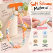 Silicone Animal Phone Lanyard | Cute Mobile Phone Strap with Pop Holder &amp; Loop | Anti-Drop Neck Strap-Pink | iCare