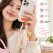 Silicone Animal Phone Lanyard | Cute Mobile Phone Strap with Pop Holder &amp; Loop | Anti-Drop Neck Strap-Pink | iCare