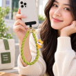 Silicone Animal Phone Lanyard | Cute Mobile Phone Strap with Pop Holder &amp; Loop | Anti-Drop Neck Strap-Green | iCare