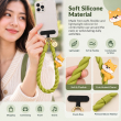 Silicone Animal Phone Lanyard | Cute Mobile Phone Strap with Pop Holder &amp; Loop | Anti-Drop Neck Strap-Green | iCare