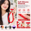 Silicone Animal Phone Lanyard | Cute Mobile Phone Strap with Pop Holder &amp; Loop | Anti-Drop Neck Strap-Red | iCare