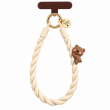 Silicone Animal Phone Lanyard | Cute Mobile Phone Strap with Pop Holder &amp; Loop | Anti-Drop Neck Strap-Beige 2 | iCare