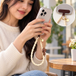 Silicone Animal Phone Lanyard | Cute Mobile Phone Strap with Pop Holder &amp; Loop | Anti-Drop Neck Strap-Beige 2 | iCare