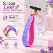 Silicone Leaf Double Sided Phone Lanyard | Cute Anti-Drop Mobile Neck Strap | iCare 