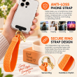Silicone Leaf Double Sided Phone Lanyard | Cute Anti-Drop Mobile Neck Strap | iCare 