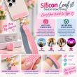 Silicone Leaf Double Sided Phone Lanyard | Cute Anti-Drop Mobile Neck Strap | iCare 