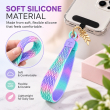 Silicone Leaf Double Sided Phone Lanyard | Cute Anti-Drop Mobile Neck Strap | iCare 
