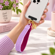 Silicone Leaf Double Sided Phone Lanyard | Cute Anti-Drop Mobile Neck Strap | iCare 