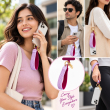 Silicone Leaf Double Sided Phone Lanyard | Cute Anti-Drop Mobile Neck Strap | iCare 