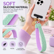Silicone Leaf Double Sided Phone Lanyard | Cute Anti-Drop Mobile Neck Strap | iCare 