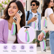 Silicone Leaf Double Sided Phone Lanyard | Cute Anti-Drop Mobile Neck Strap | iCare 