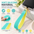 Silicone Leaf Double Sided Phone Lanyard | Cute Anti-Drop Mobile Neck Strap | iCare 