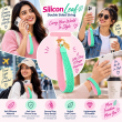 Silicone Leaf Double Sided Phone Lanyard | Cute Anti-Drop Mobile Neck Strap | iCare 