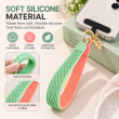 Silicone Leaf Double Sided Phone Lanyard | Cute Anti-Drop Mobile Neck Strap | iCare 
