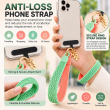 Silicone Leaf Double Sided Phone Lanyard | Cute Anti-Drop Mobile Neck Strap | iCare 