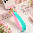 Silicone Leaf Double Sided Phone Lanyard | Cute Anti-Drop Mobile Neck Strap | iCare 