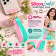 Silicone Leaf Double Sided Phone Lanyard | Cute Anti-Drop Mobile Neck Strap | iCare 