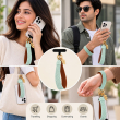 Silicone Leaf Double Sided Phone Lanyard | Cute Anti-Drop Mobile Neck Strap | iCare 