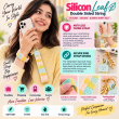 Silicone Leaf Double Sided Phone Lanyard | Cute Anti-Drop Mobile Neck Strap | iCare 
