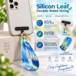 Silicone Leaf Double Sided Phone Lanyard | Cute Anti-Drop Mobile Neck Strap | iCare 