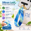 Silicone Leaf Double Sided Phone Lanyard | Cute Anti-Drop Mobile Neck Strap | iCare 