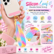 Silicone Leaf Double Sided Phone Lanyard | Cute Anti-Drop Mobile Neck Strap | iCare 