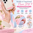 Silicone Leaf Double Sided Phone Lanyard | Cute Anti-Drop Mobile Neck Strap | iCare 