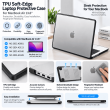 MacBook Air 13.6 Inch M2 2022 A2681 | TPU Laptop Protective Case | Soft Edge Hardshell Cover | Fingerprint Resistant Scratch Protection-iCare