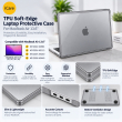 MacBook Air 13.6 Inch M4 2025 A3240 | TPU Laptop Protective Case | Soft Edge Hardshell Cover | Fingerprint Resistant Scratch Protection-iCare