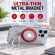 MagSafe Magnetic Phone Ring Holder | Metal Finger Grip &amp; Kickstand | 180&deg; Adjustable Detachable Mobile Stand | iCare
