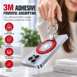 MagSafe Magnetic Phone Ring Holder | Metal Finger Grip &amp; Kickstand | 180&deg; Adjustable Detachable Mobile Stand | iCare