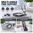 MagSafe Magnetic Phone Ring Holder | Metal Finger Grip &amp; Kickstand | 180&deg; Adjustable Detachable Mobile Stand | iCare