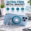 MagSafe Magnetic Phone Ring Holder | Metal Finger Grip &amp; Kickstand | 180&deg; Adjustable Detachable Mobile Stand | iCare