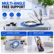 MagSafe Magnetic Phone Ring Holder | Metal Finger Grip &amp; Kickstand | 180&deg; Adjustable Detachable Mobile Stand | iCare